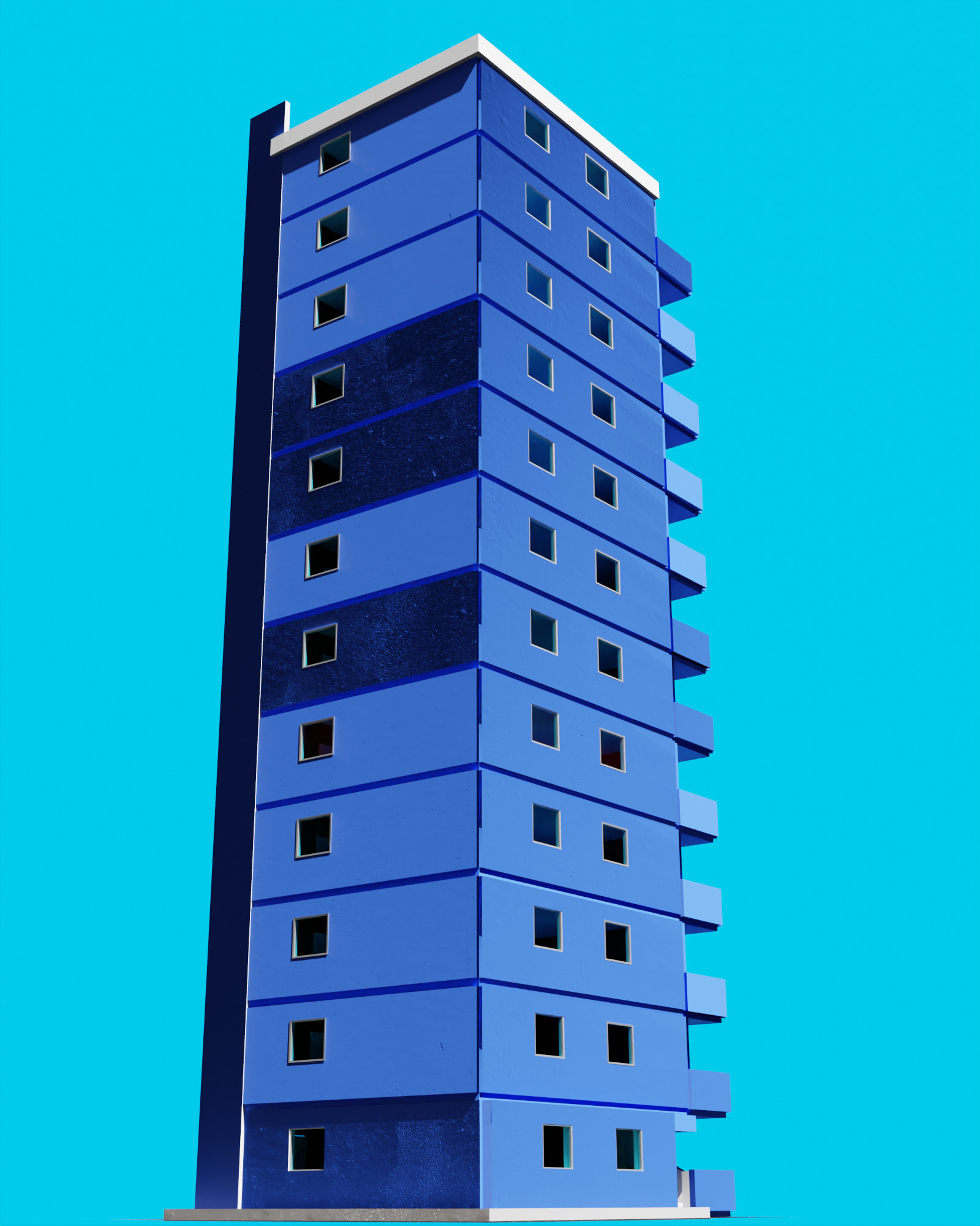 Tokyo Building Low-poly 3D model_2