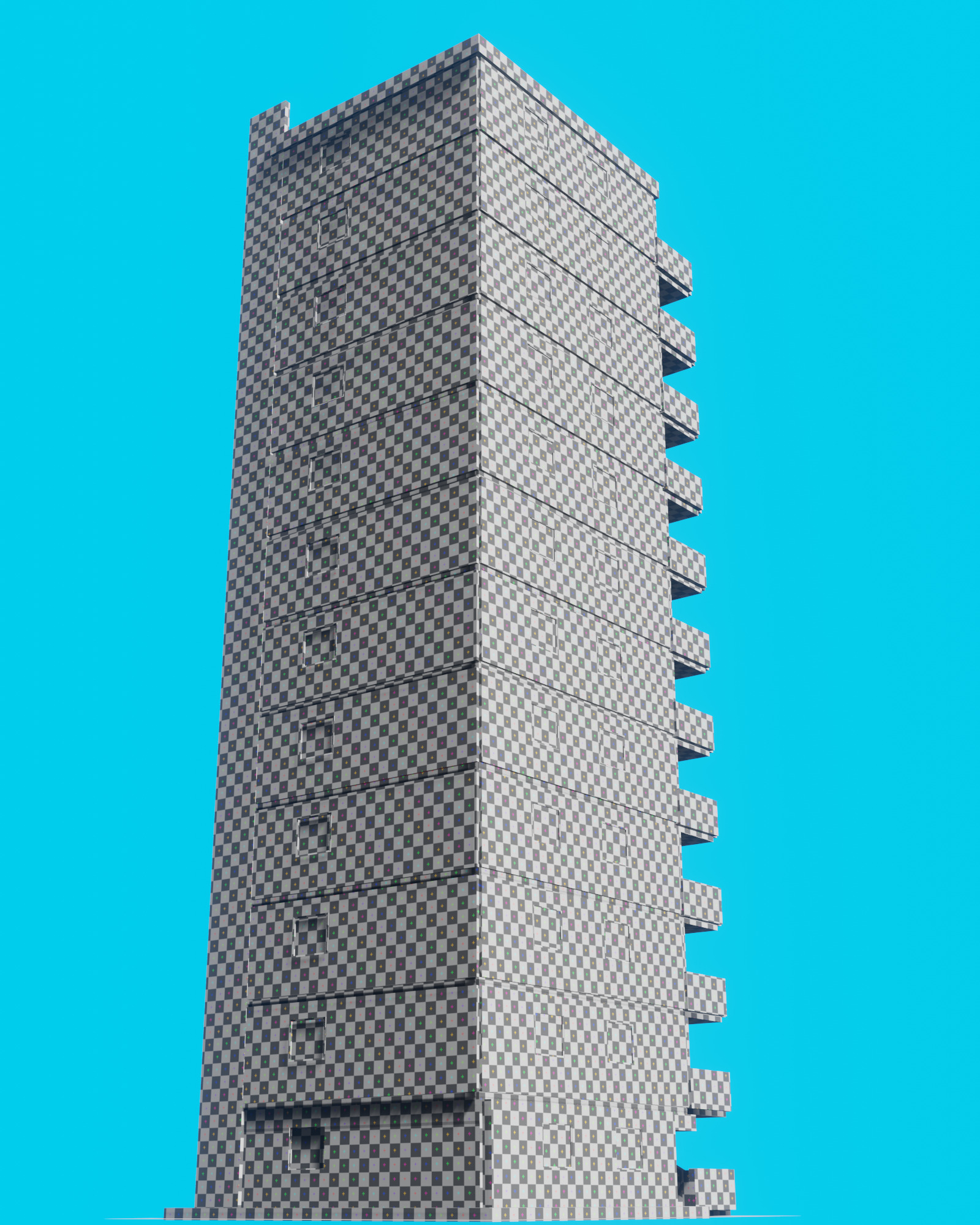 Tokyo Building Low-poly 3D model_7
