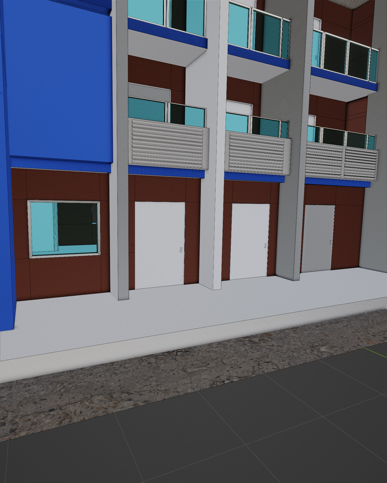 Tokyo Building Low-poly 3D model_4