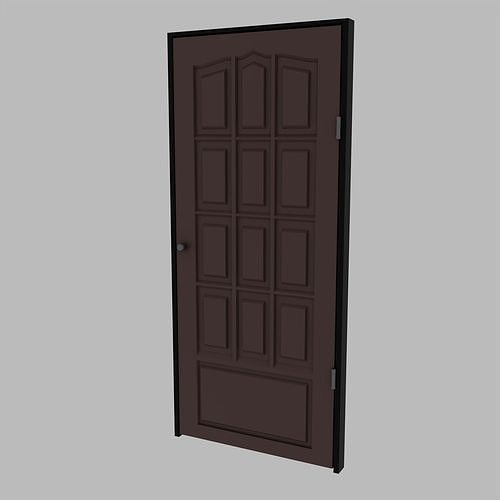 interior door with handle for interior Free 3D model