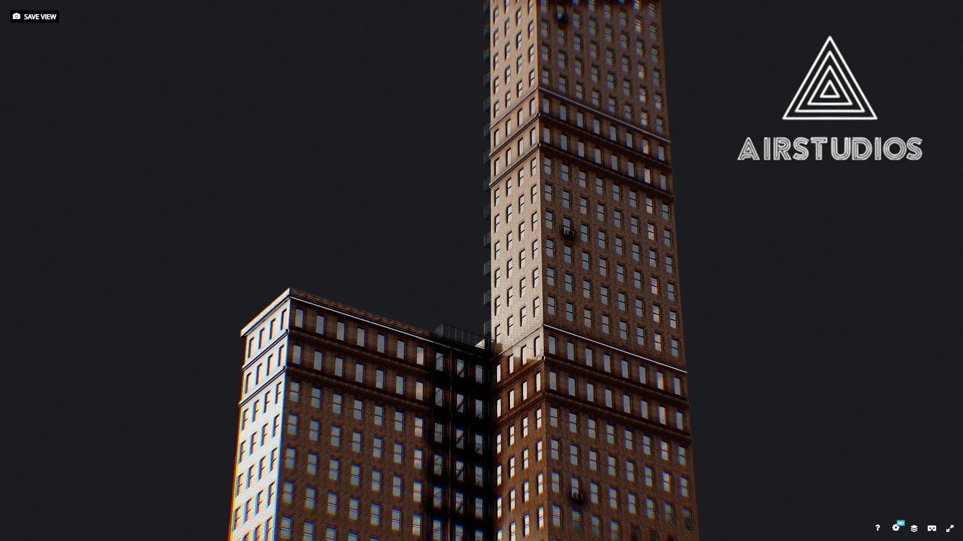 Low Poly - New York Building 3D model_7