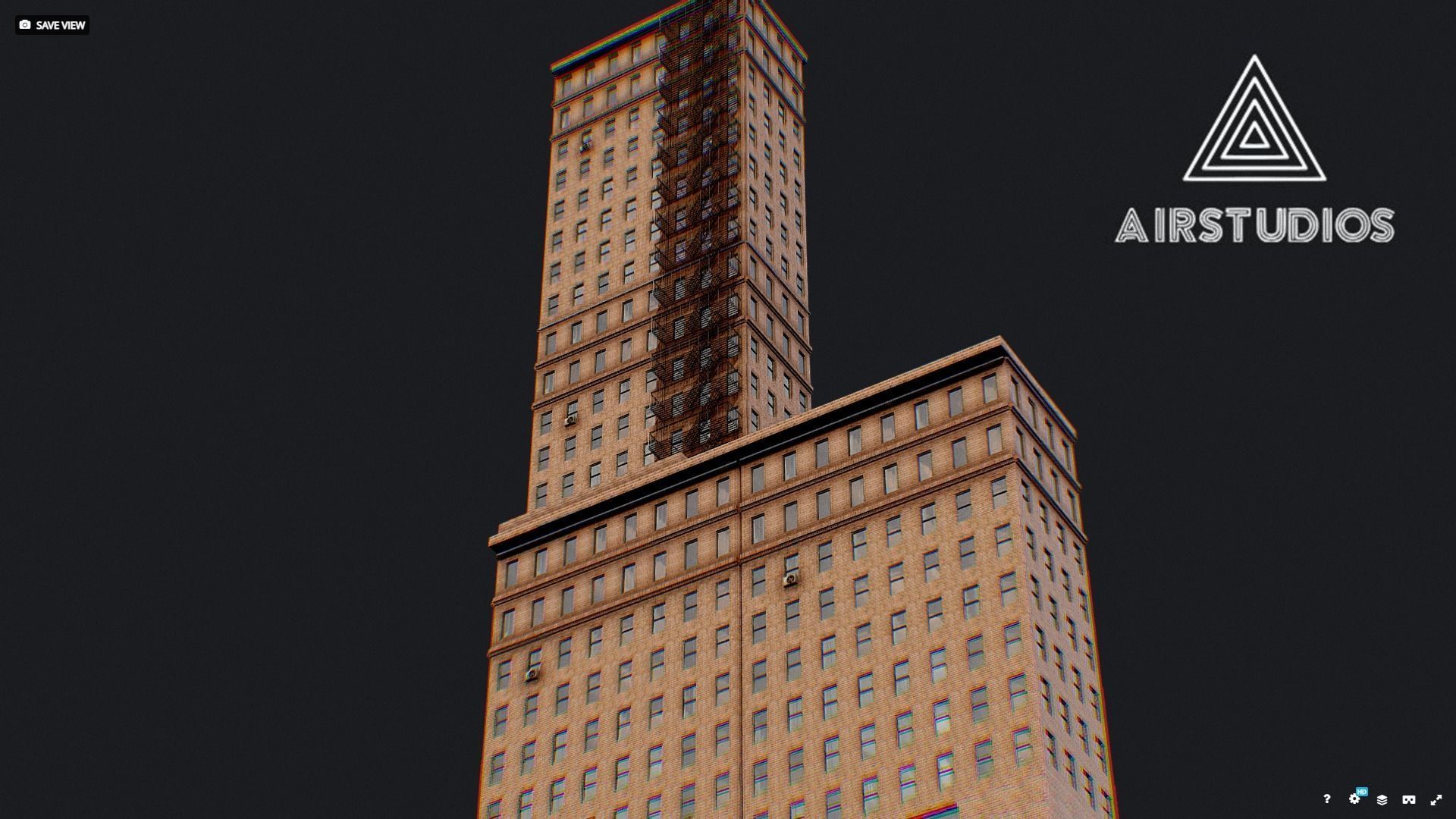 Low Poly - New York Building 3D model_6