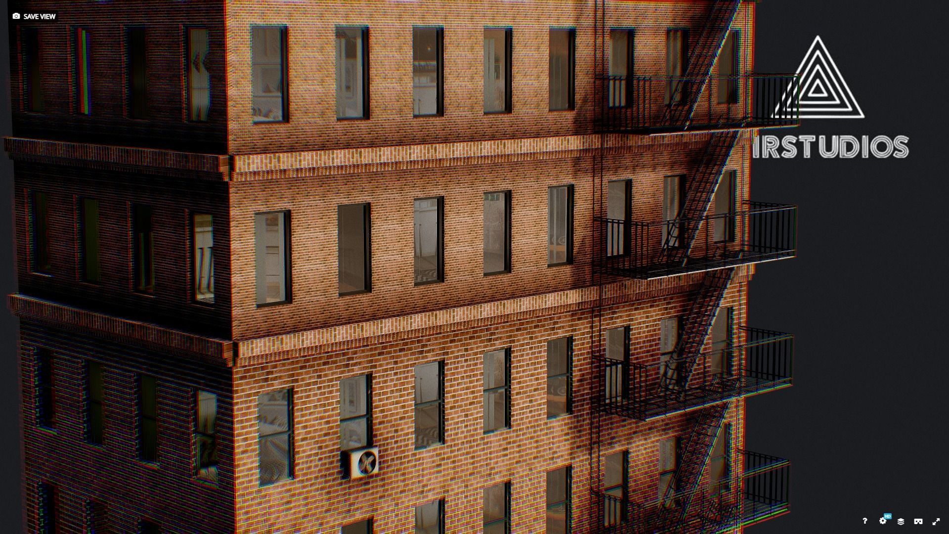 Low Poly - New York Building 3D model_9