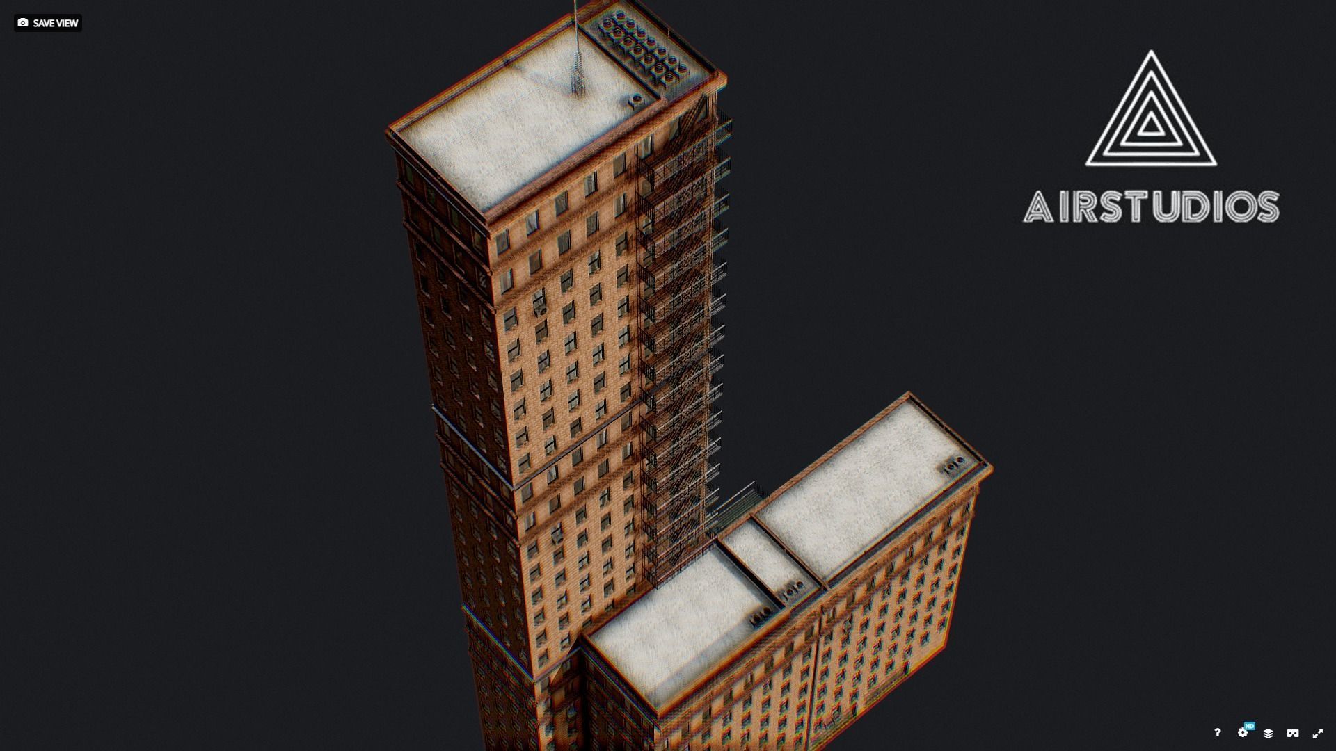 Low Poly - New York Building 3D model_2