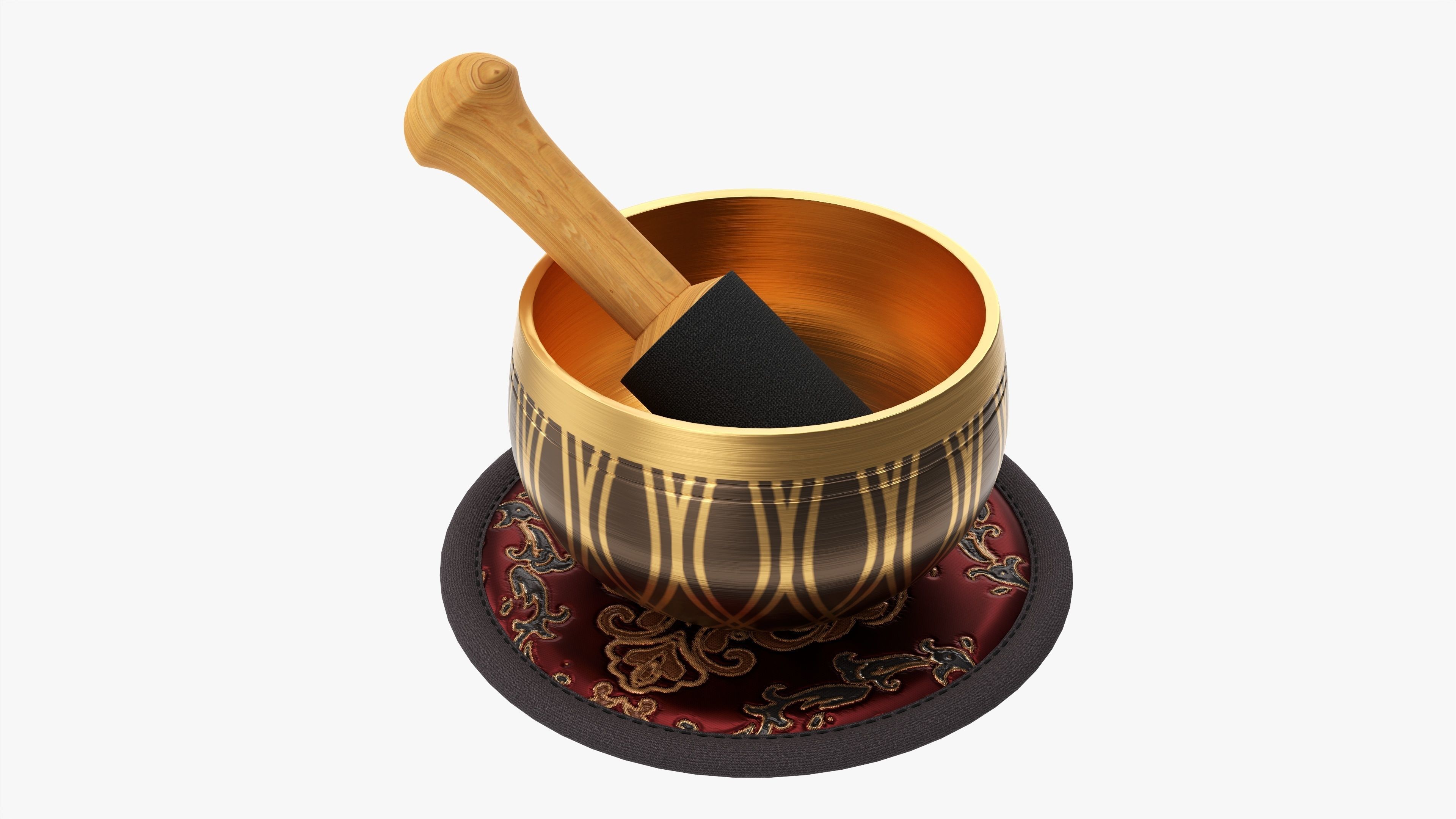 Tibetan singing bowl 3D model_1