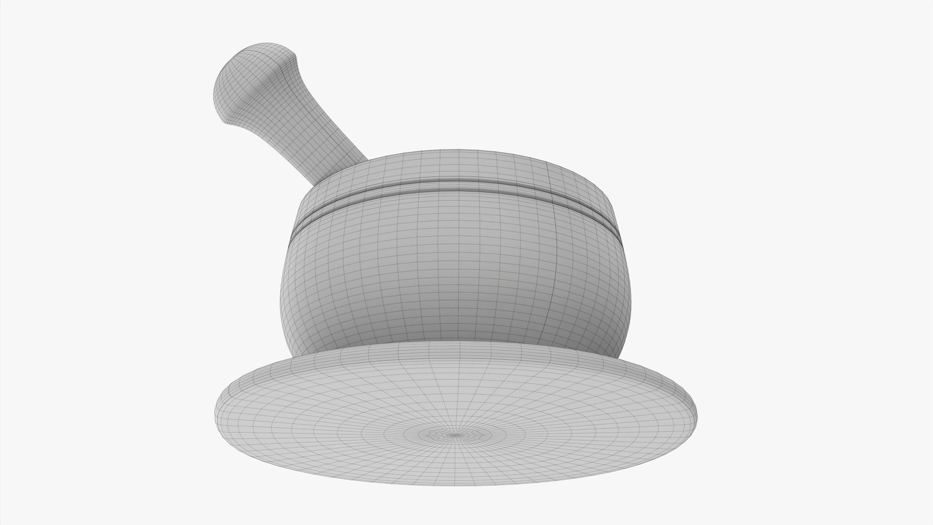 Tibetan singing bowl 3D model_8