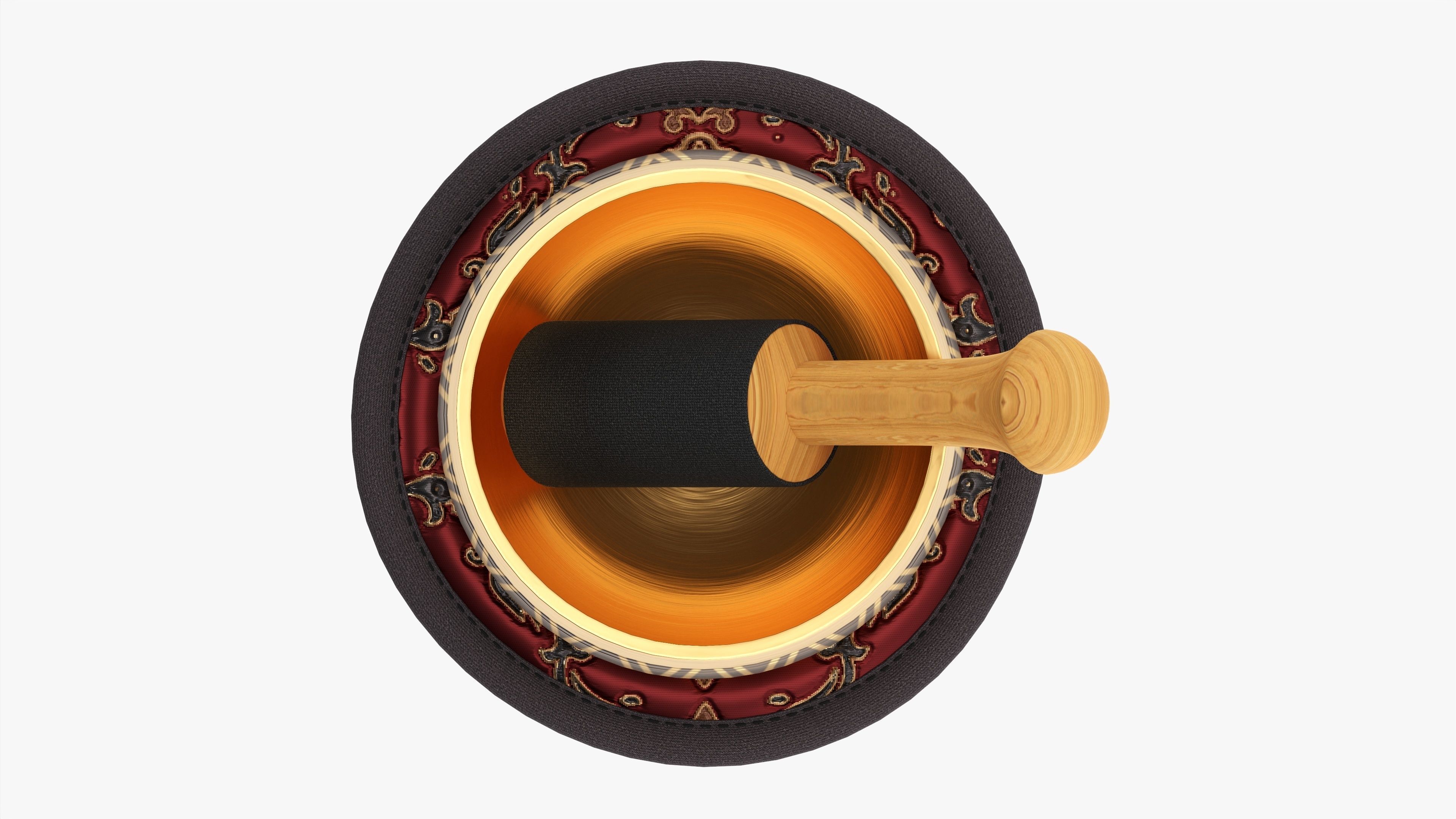 Tibetan singing bowl 3D model_5