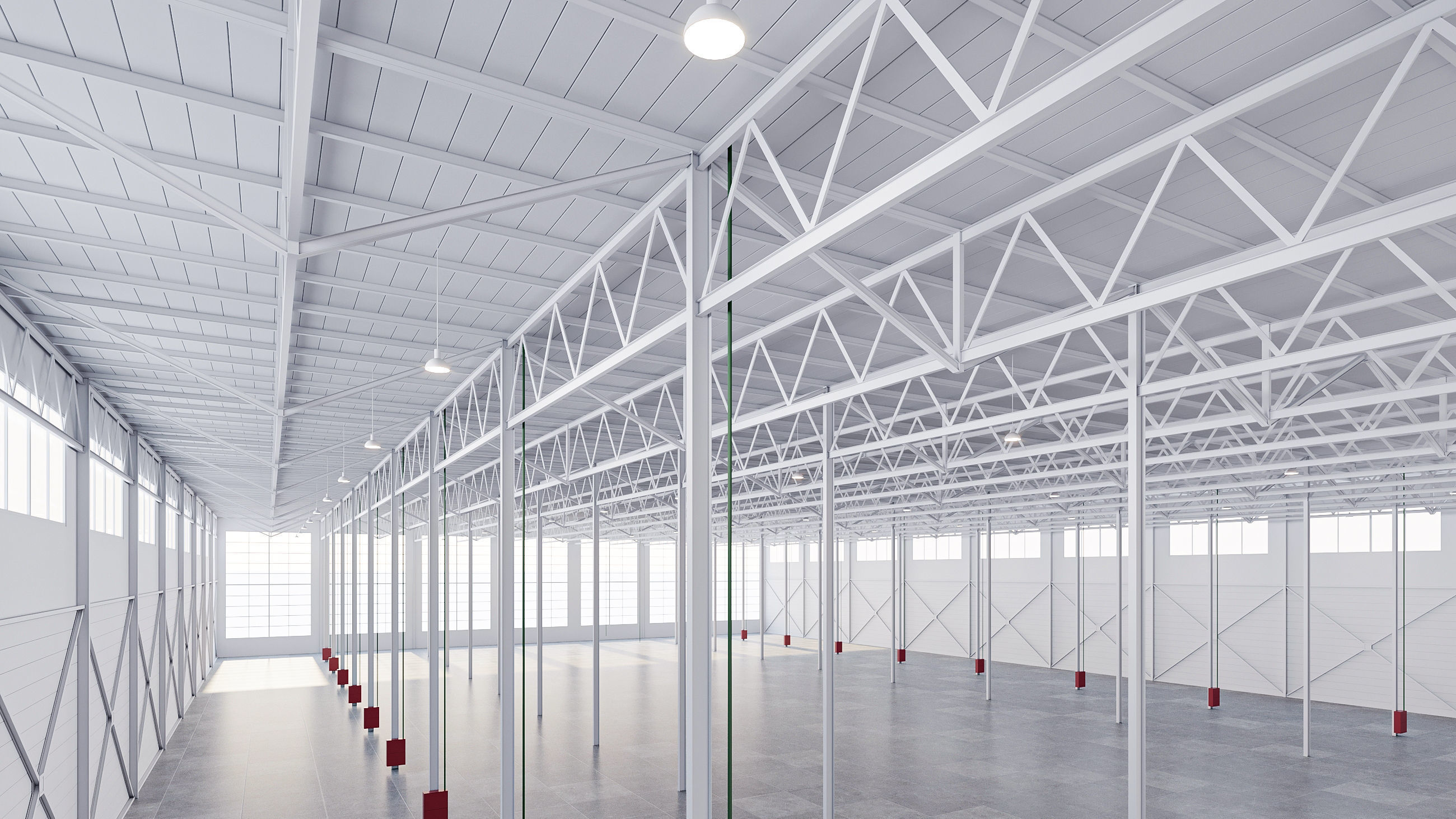 warehouse 01 low poly Low-poly 3D model_4