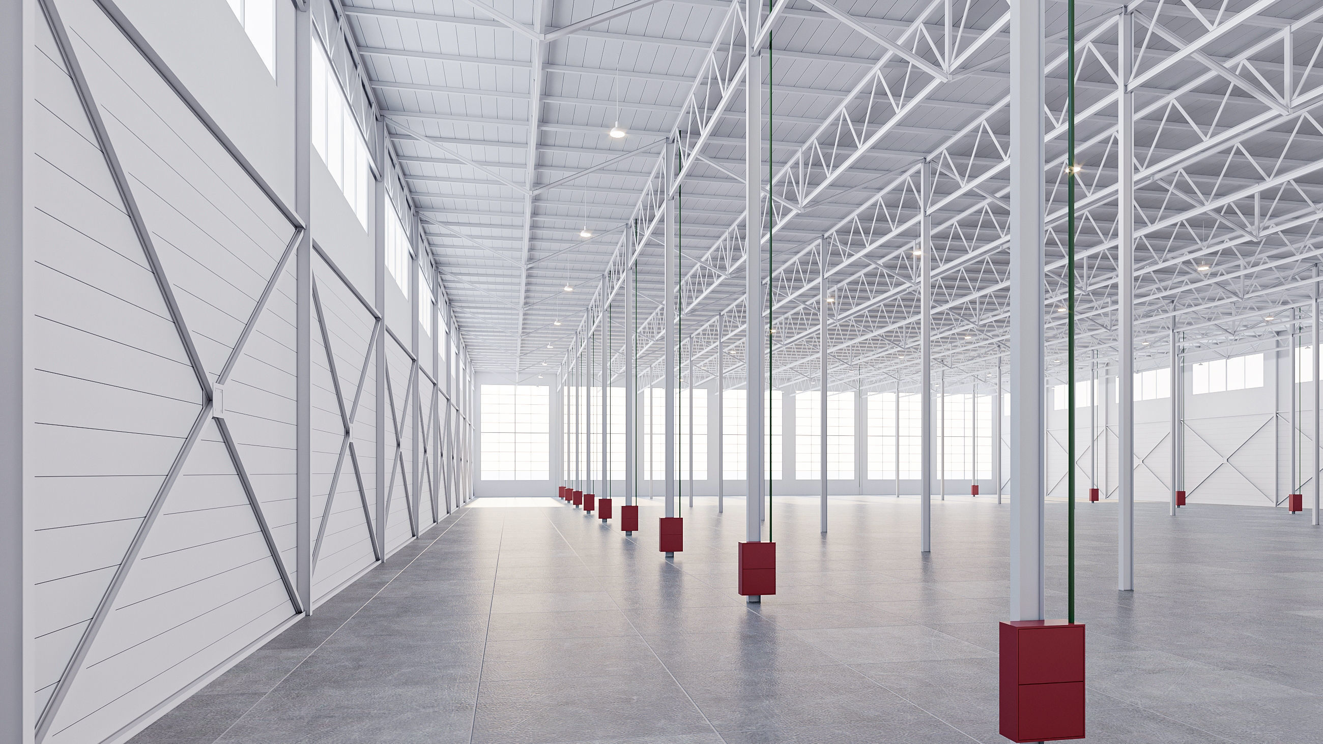 warehouse 01 low poly Low-poly 3D model_2