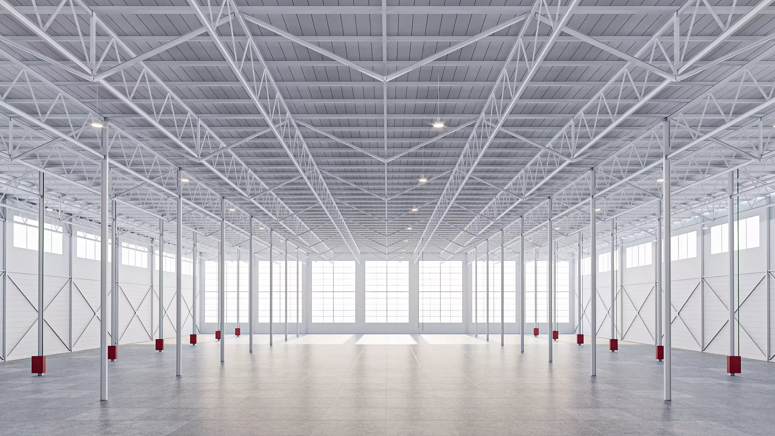 warehouse 01 low poly Low-poly 3D model_0