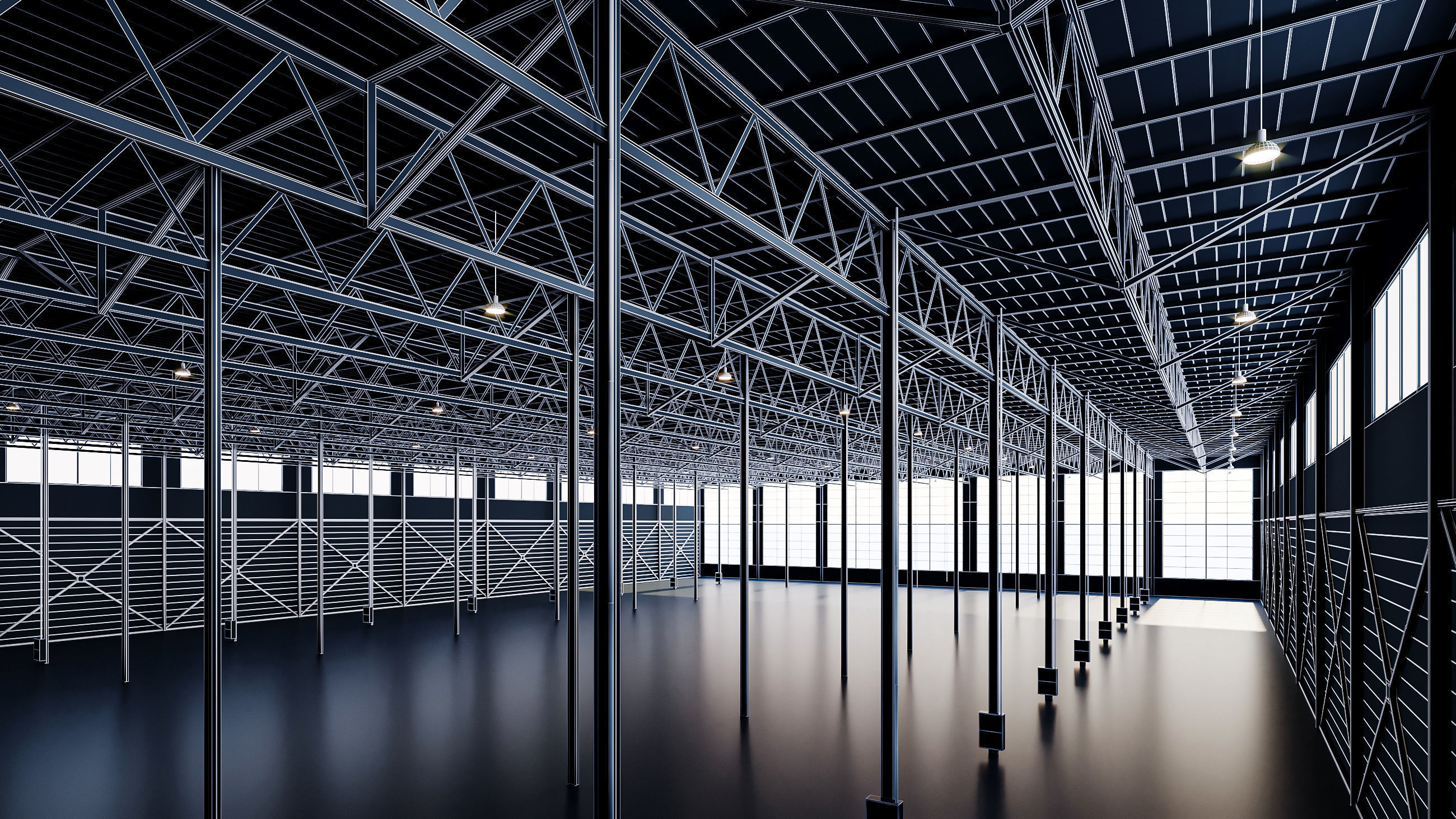 warehouse 01 low poly Low-poly 3D model_7