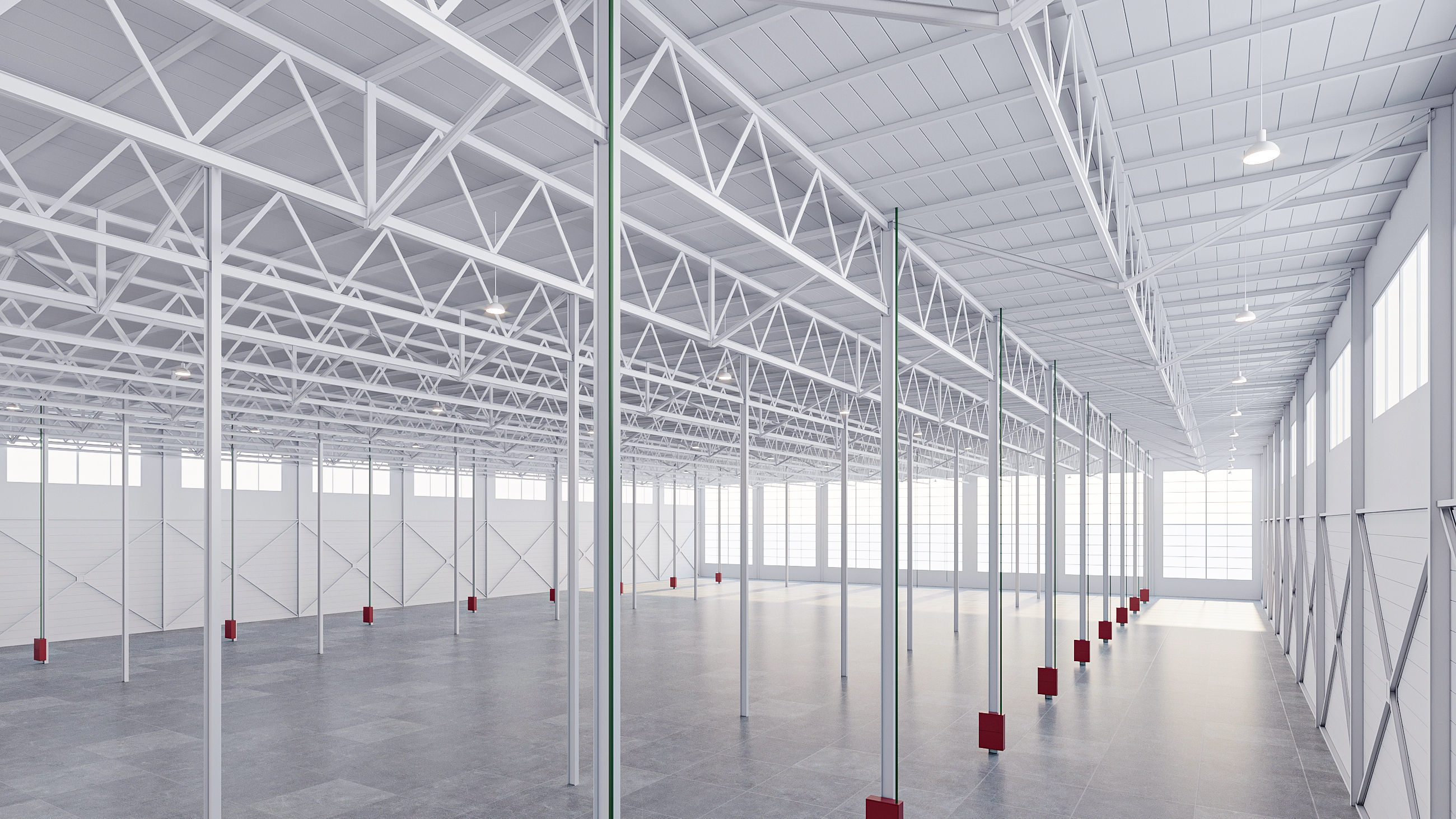 warehouse 01 low poly Low-poly 3D model_3