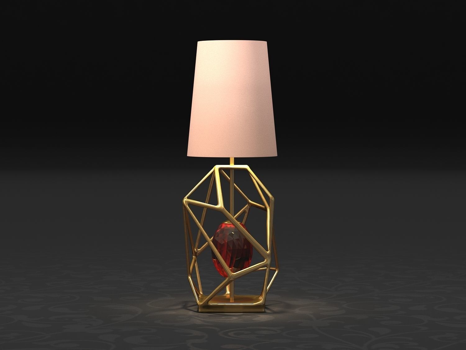 Gem Table Lamp - By koket style 3D model_3