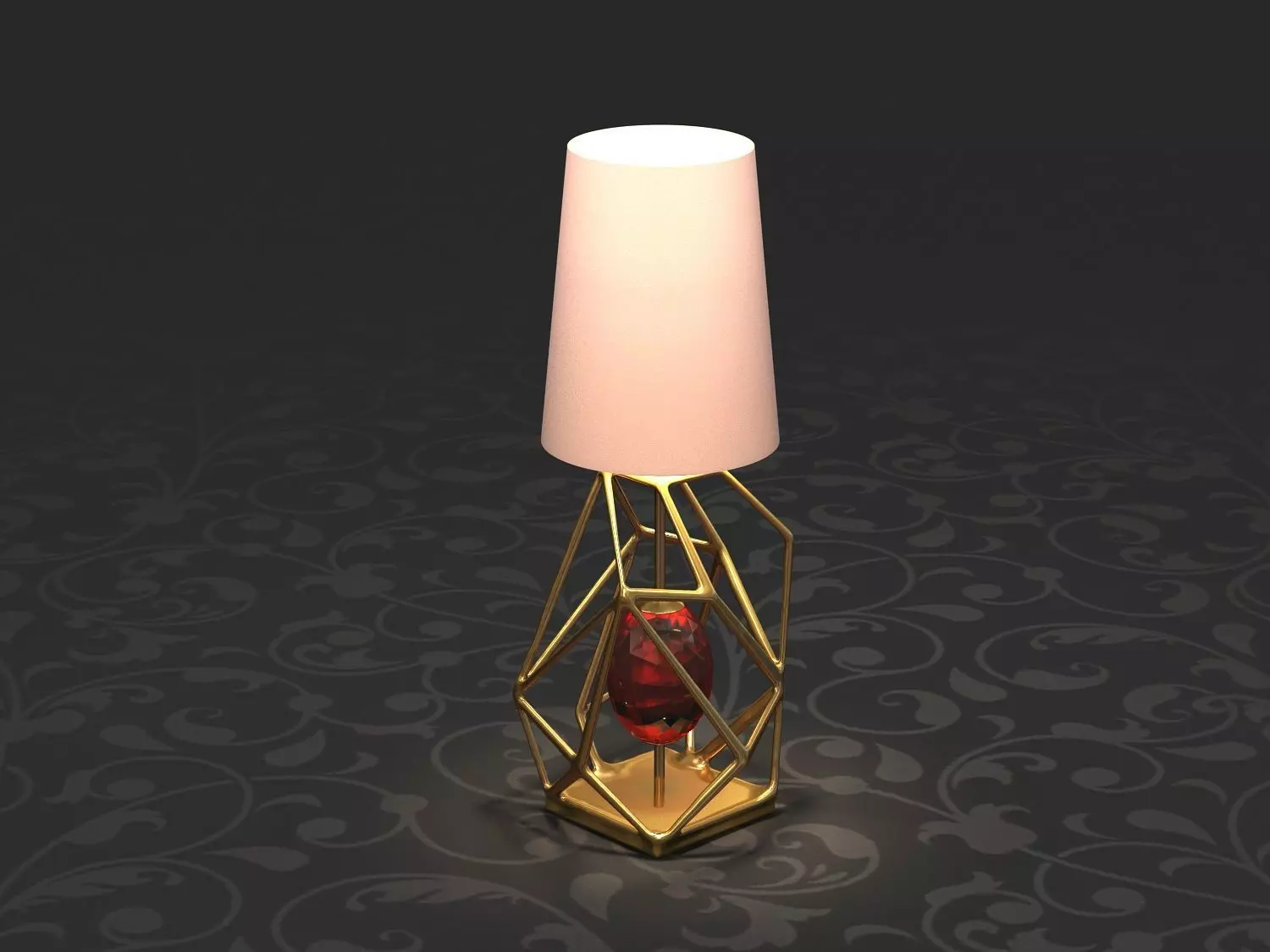 Gem Table Lamp - By koket style 3D model_0