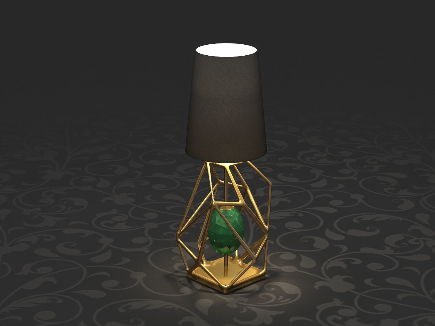Gem Table Lamp - By koket style 3D model_2