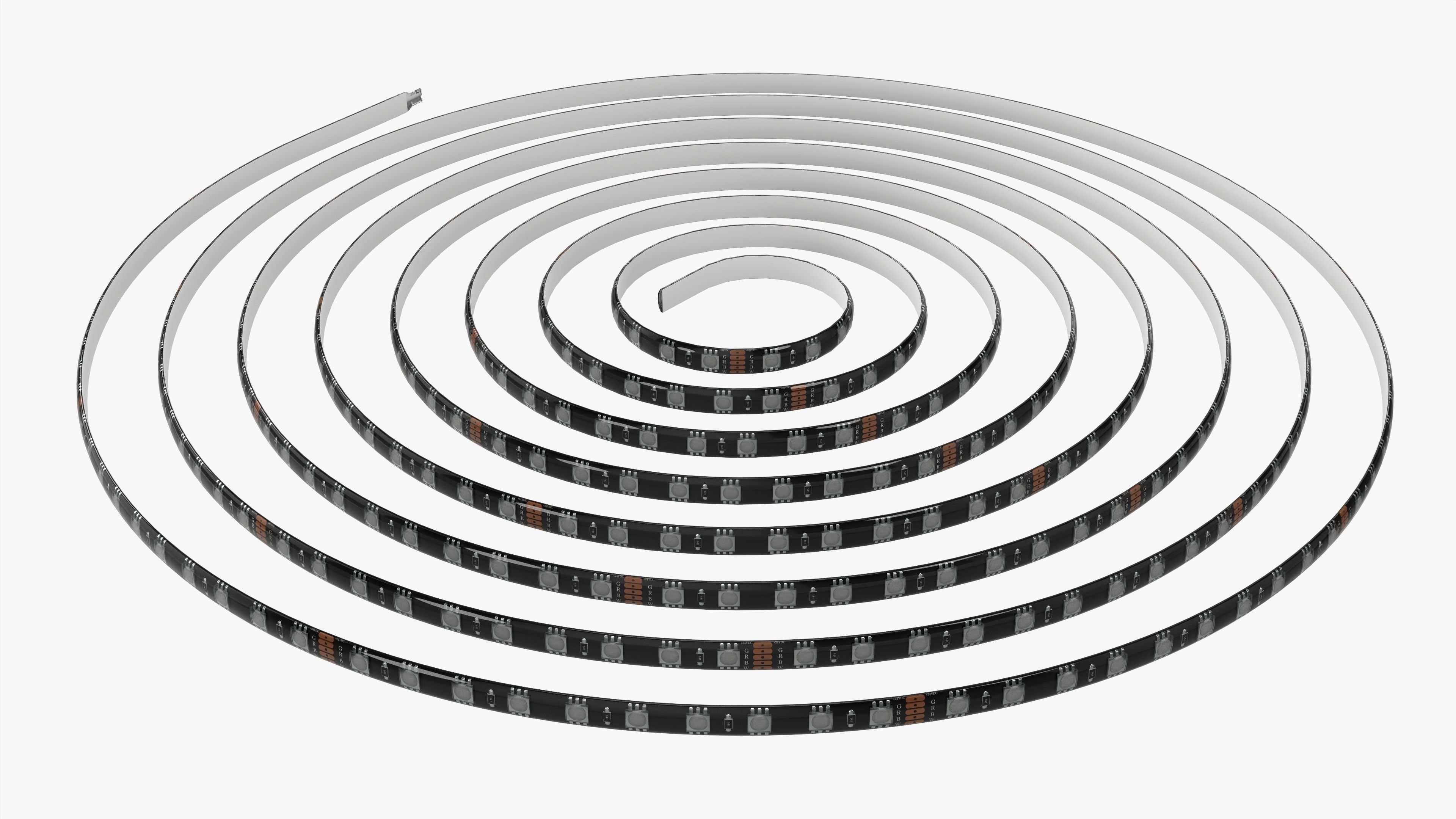 LED strip roll 3D model_2
