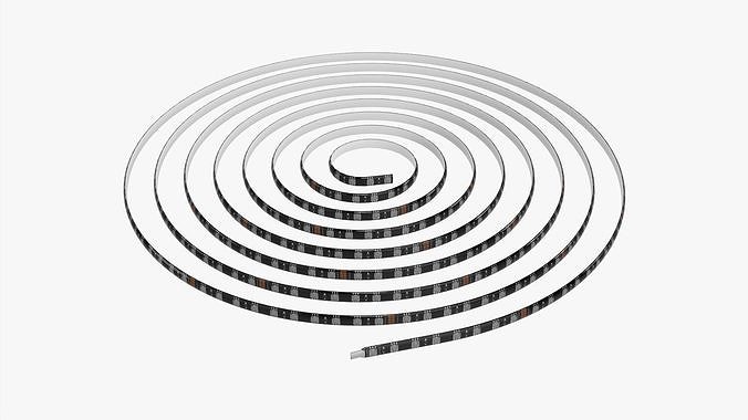 LED strip roll 3D model