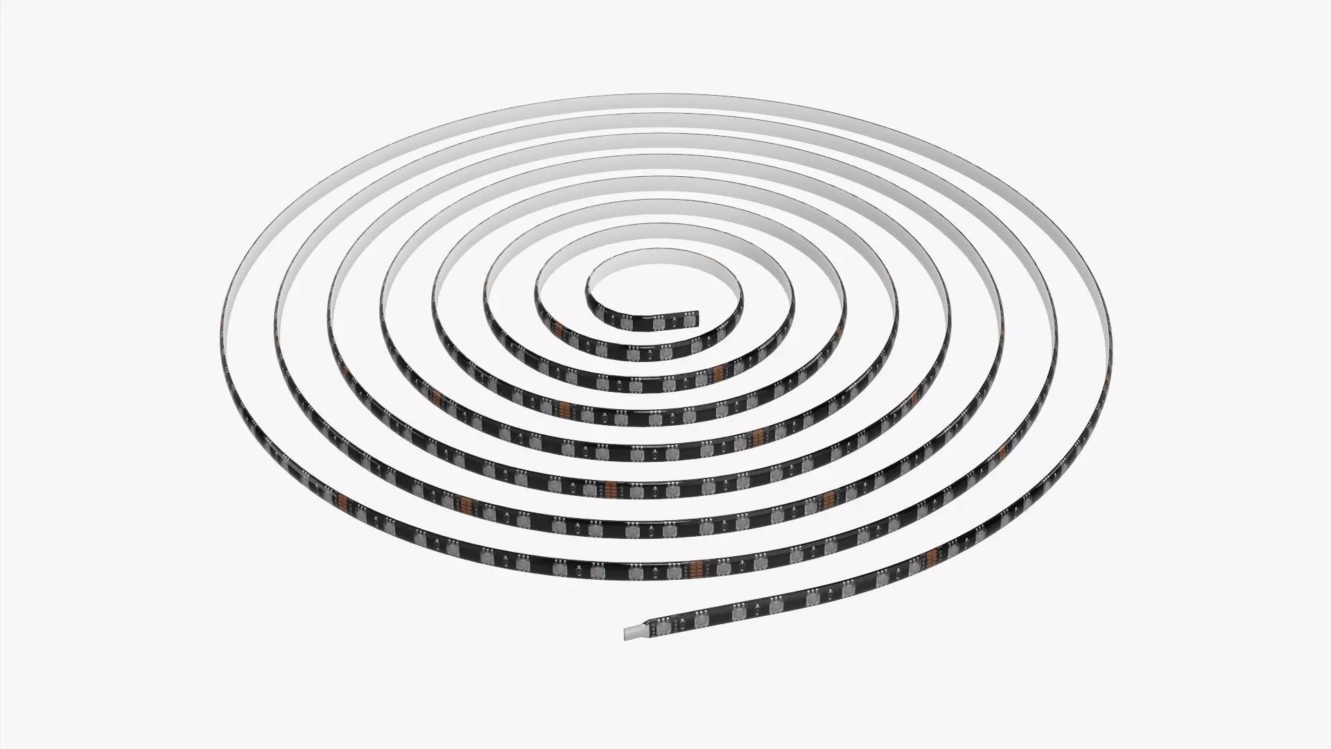 LED strip roll 3D model_0