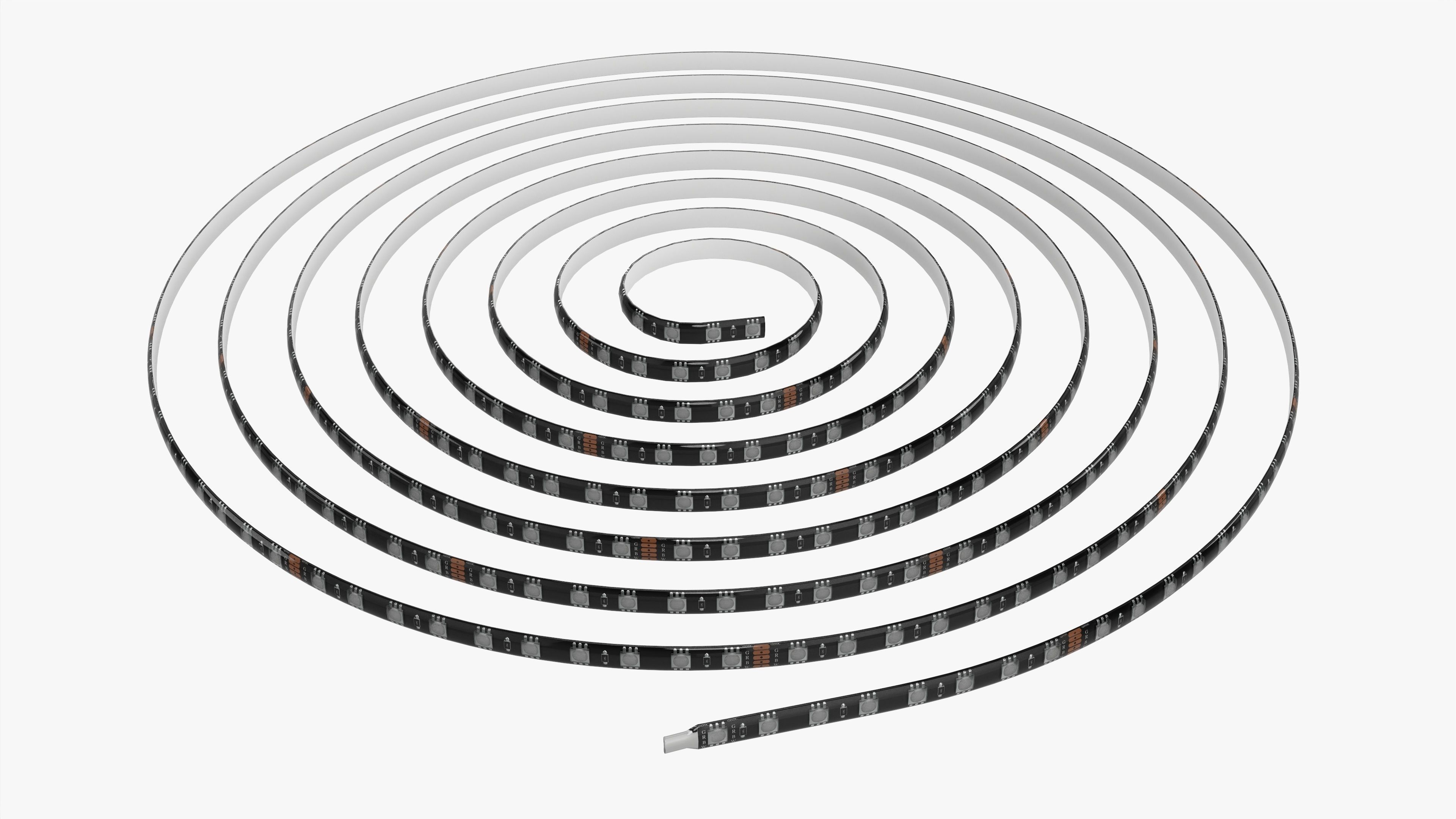 LED strip roll 3D model_1