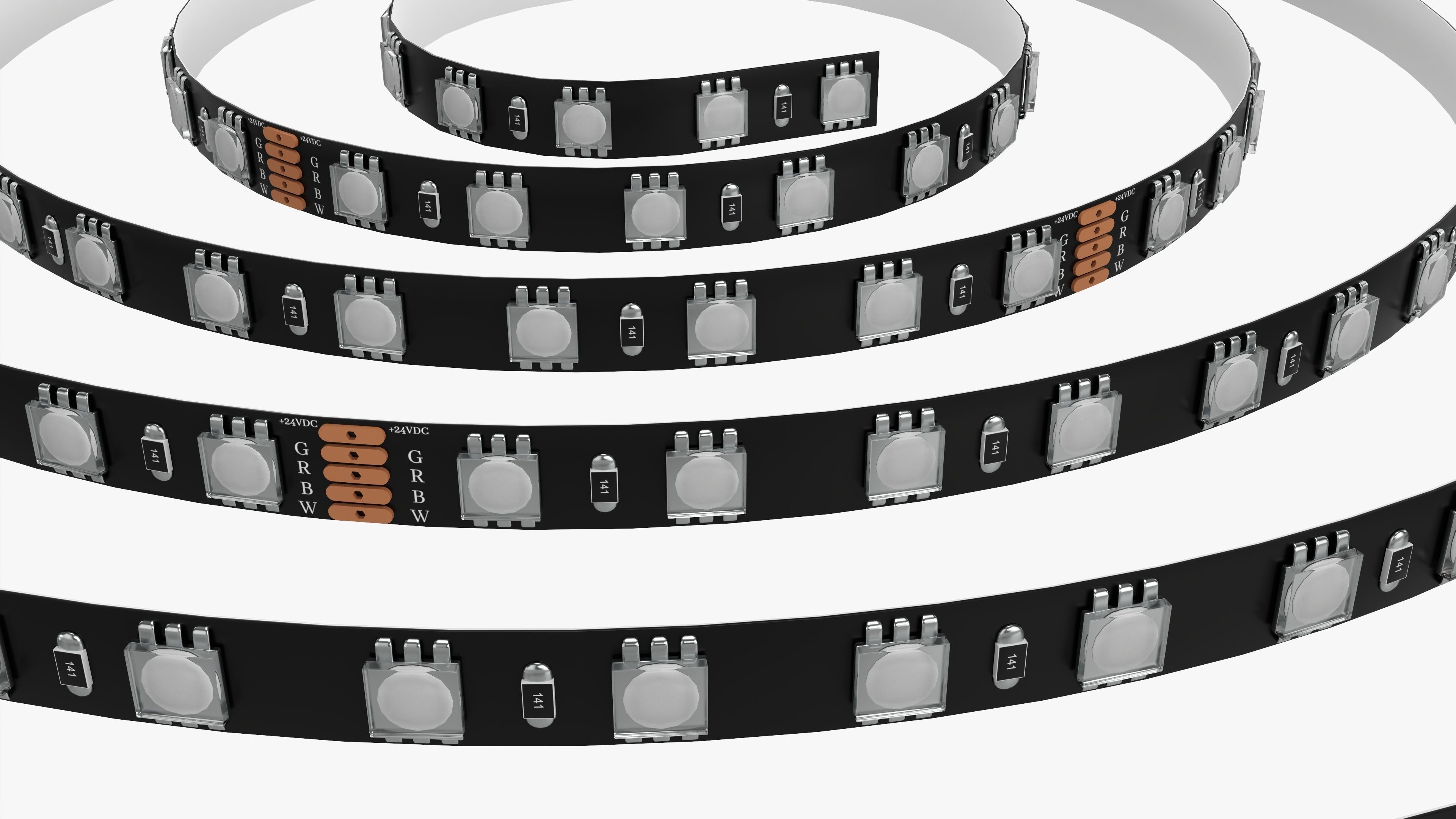 LED strip roll 3D model_5