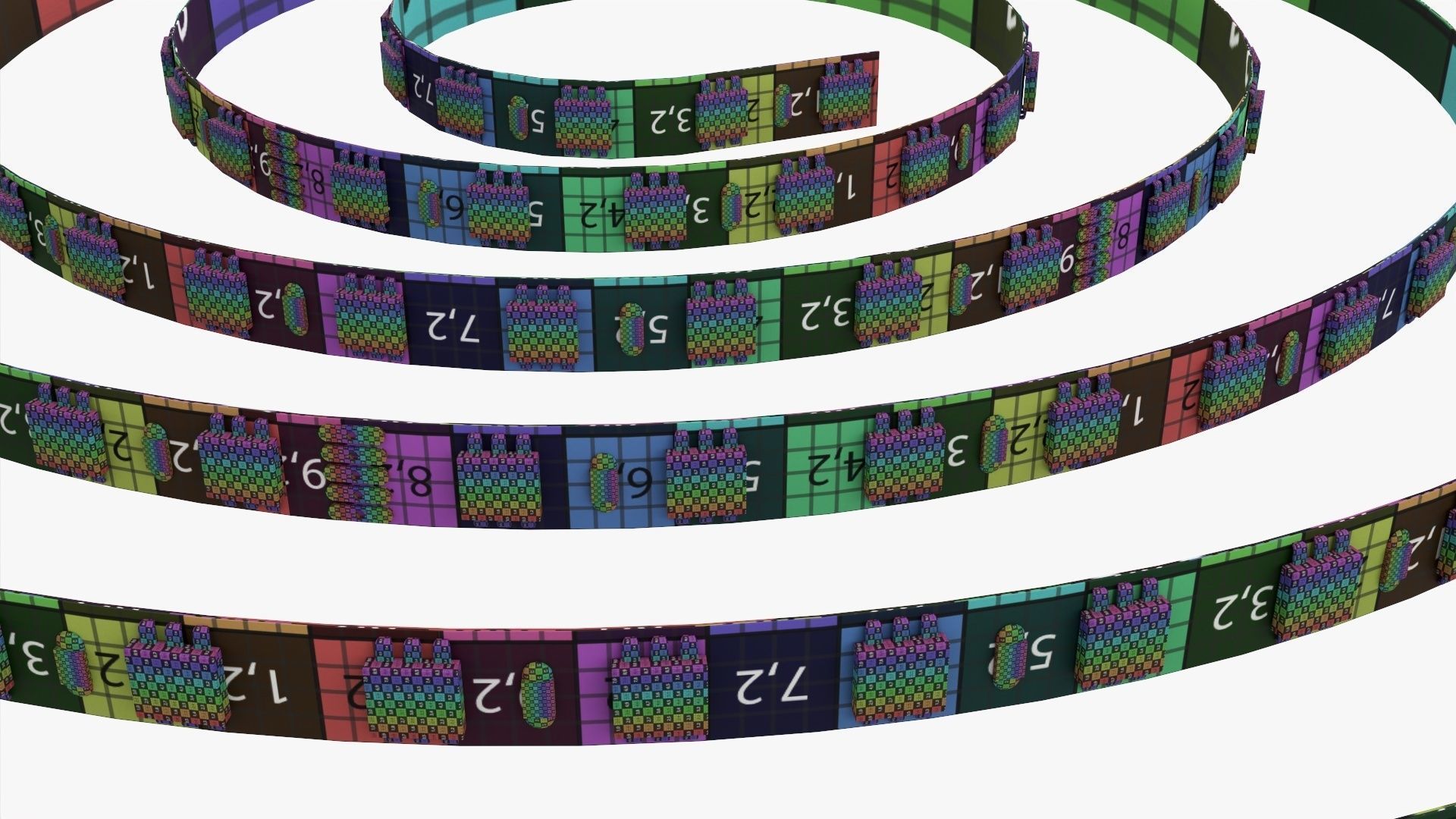 LED strip roll 3D model_9