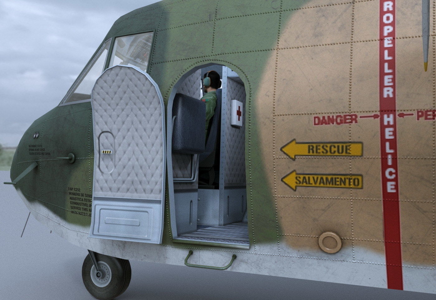 CASA 212 Aviocar 3D model_11