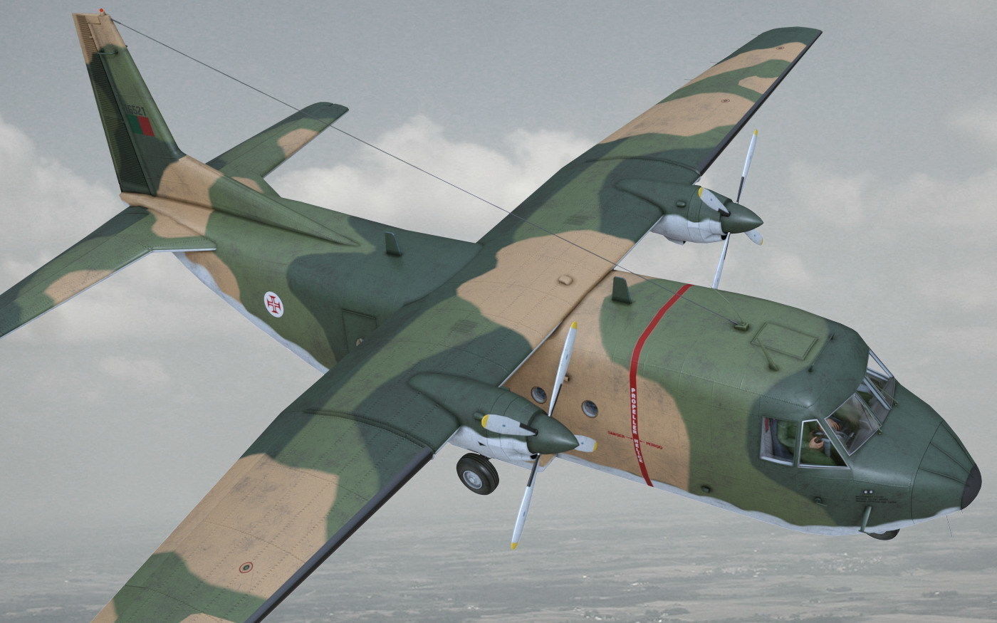 CASA 212 Aviocar 3D model_5