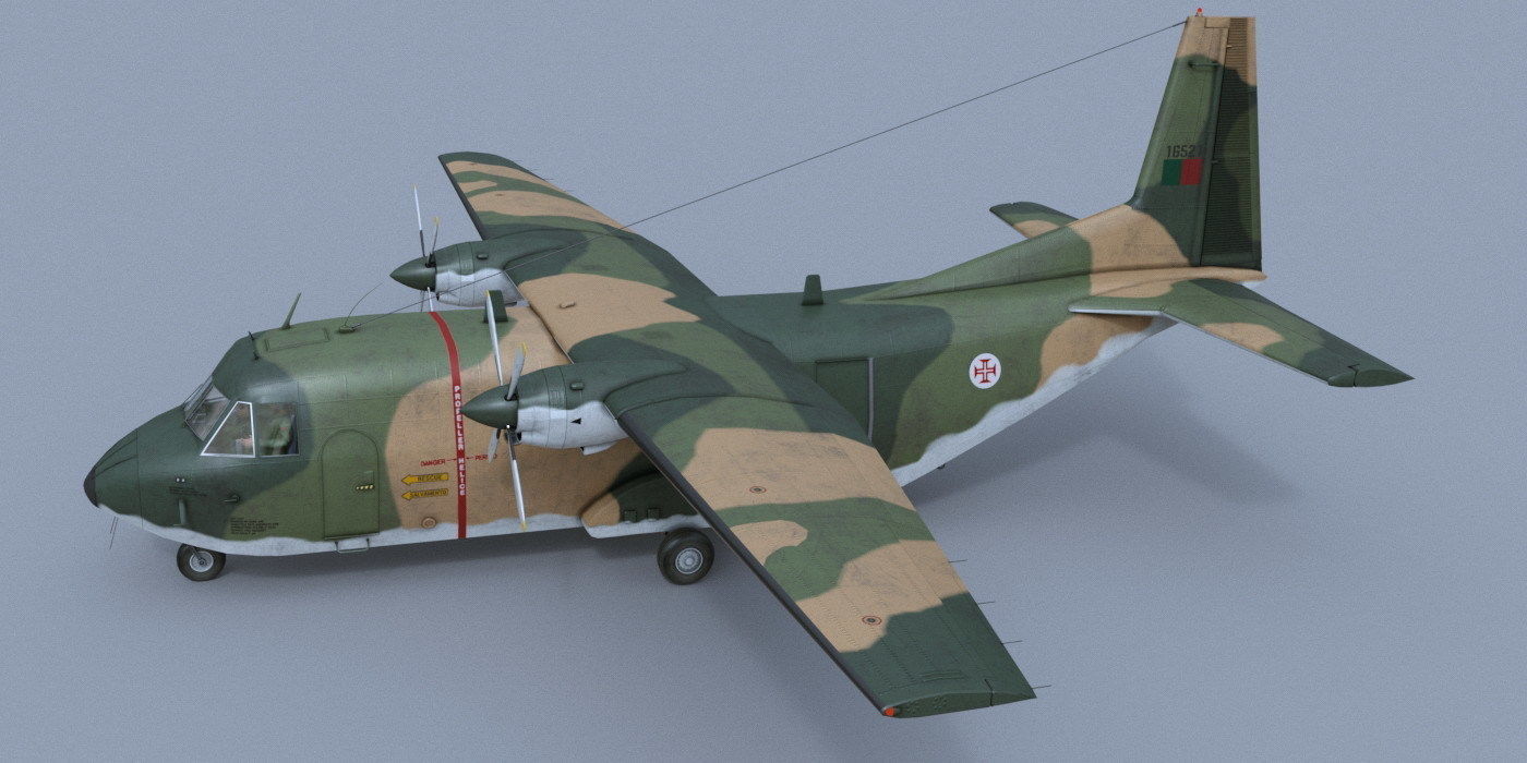 CASA 212 Aviocar 3D model_2