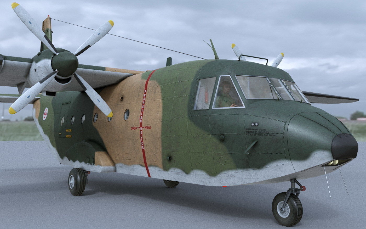 CASA 212 Aviocar 3D model_3