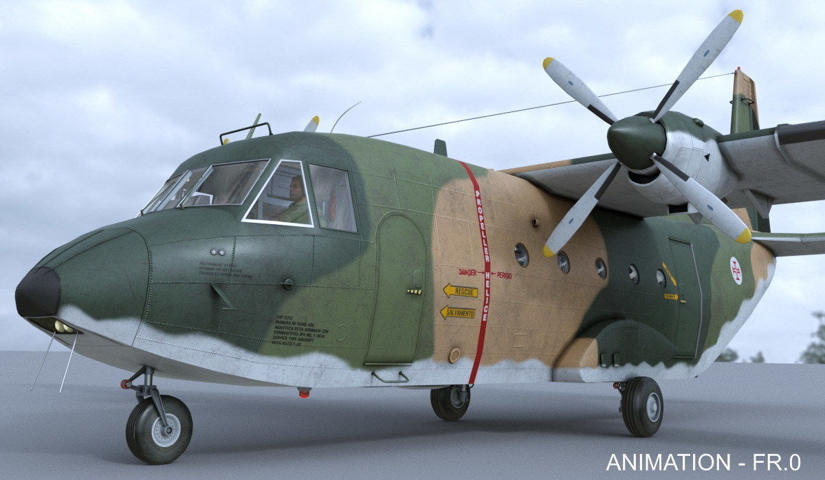 CASA 212 Aviocar 3D model_6