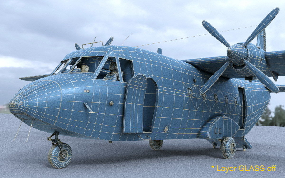 CASA 212 Aviocar 3D model_19