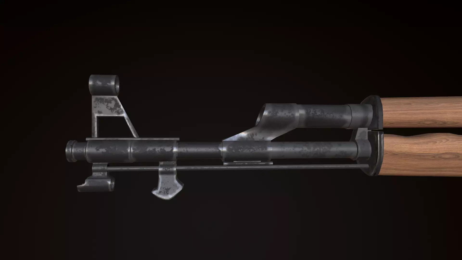 AKM - Model and Textures  Low-poly 3D model_0