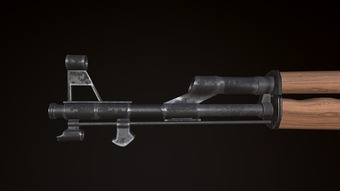 AKM - Model and Textures  Low-poly 3D model