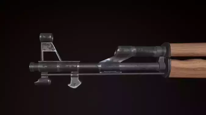 AKM - Model and Textures  Low-poly 3D model