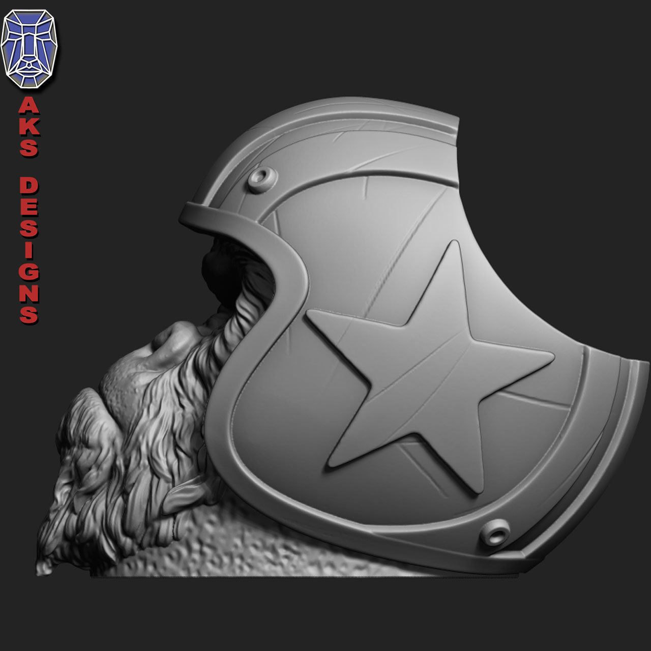 Biker gorilla 1 Penstand cum flowerpot 3D print model_2