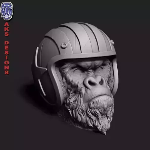 Biker gorilla 1 Penstand cum flowerpot 3D print model