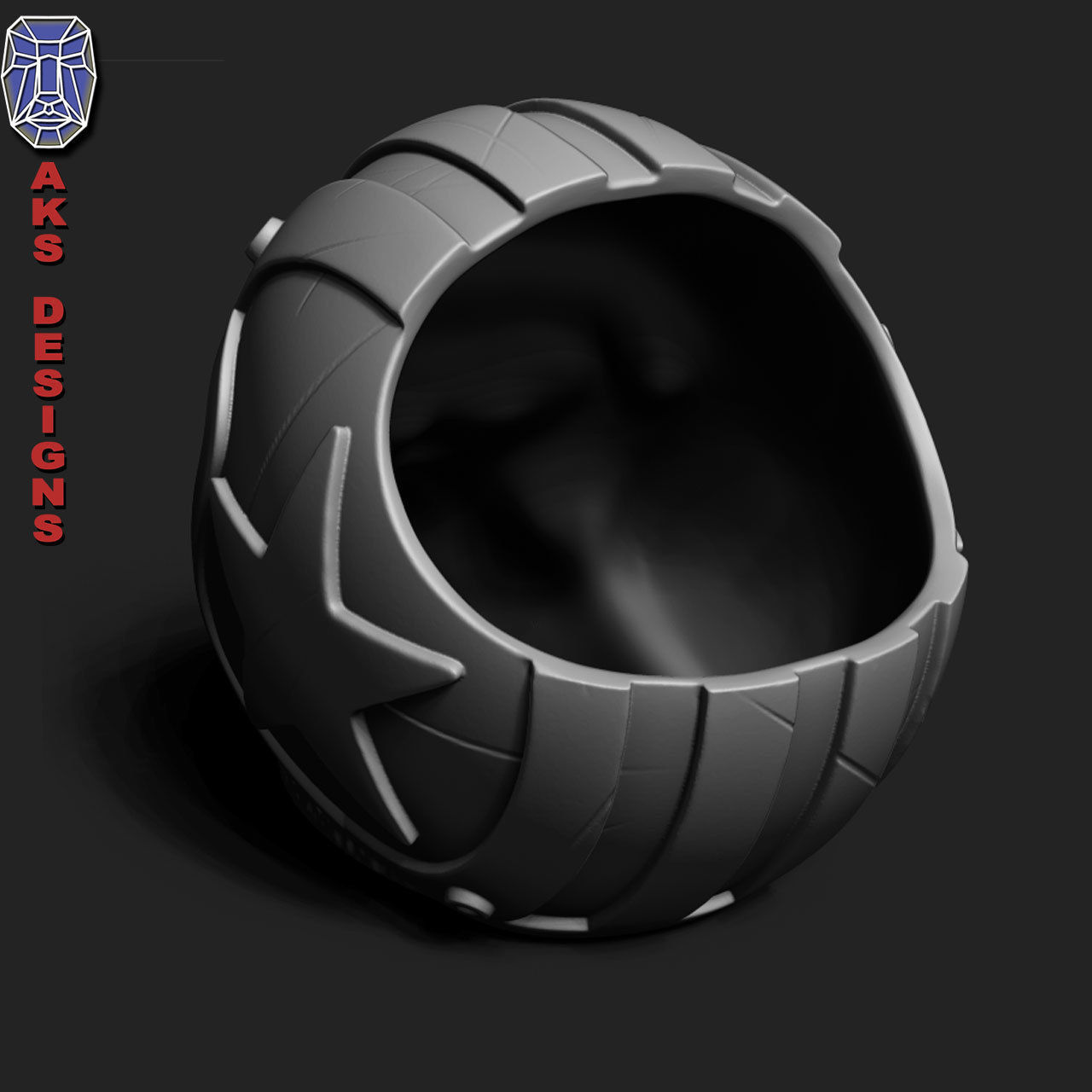 Biker gorilla 1 Penstand cum flowerpot 3D print model_3