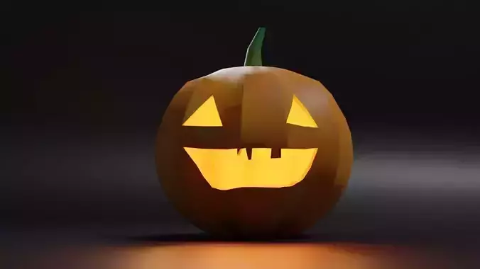 Pumpkin Low-Poly halloween