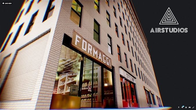 Low Poly - New York Building Low-poly 3D model