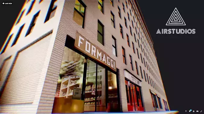 Low Poly - New York Building Low-poly 3D model