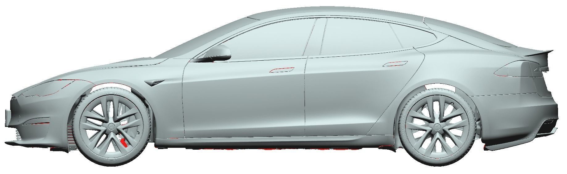 Tesla Model S Plaid 2021 - Exterior Scan 3D model 3D model_2