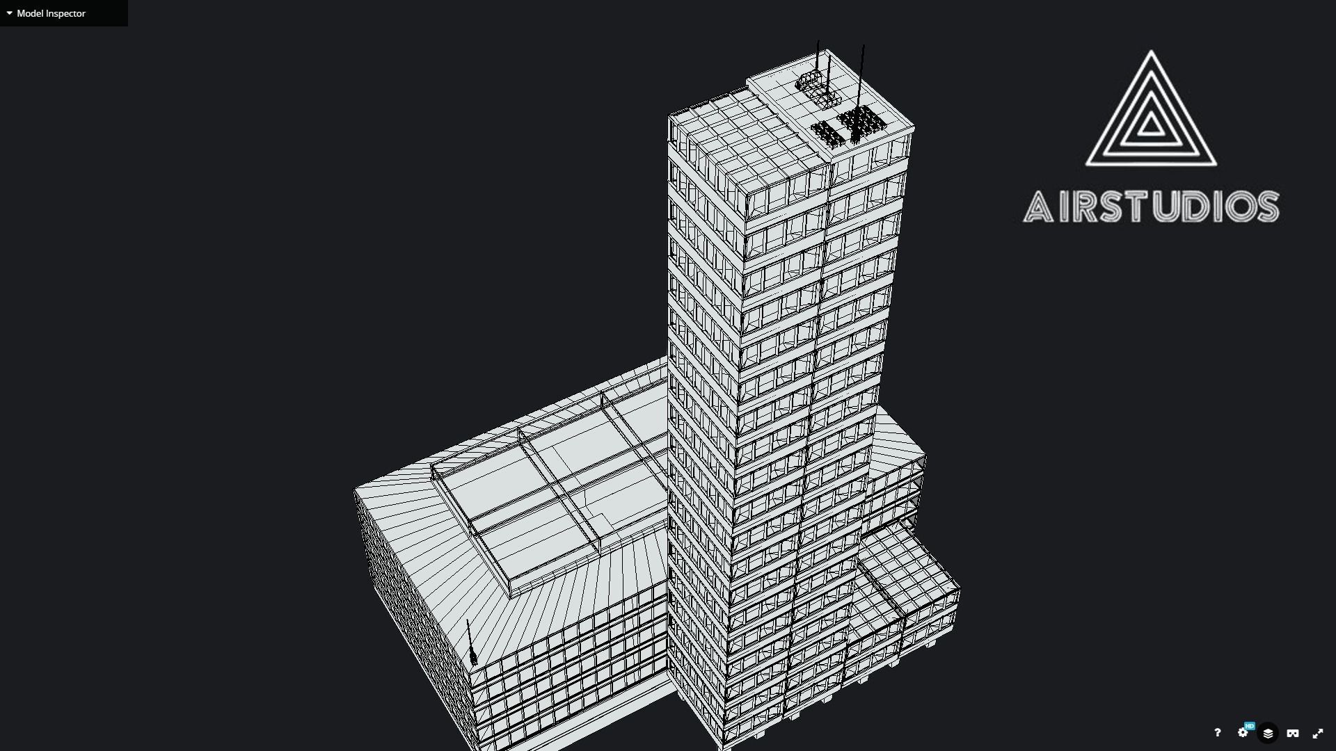 Low Poly - New York Building Skyscraper Low-poly 3D model_7