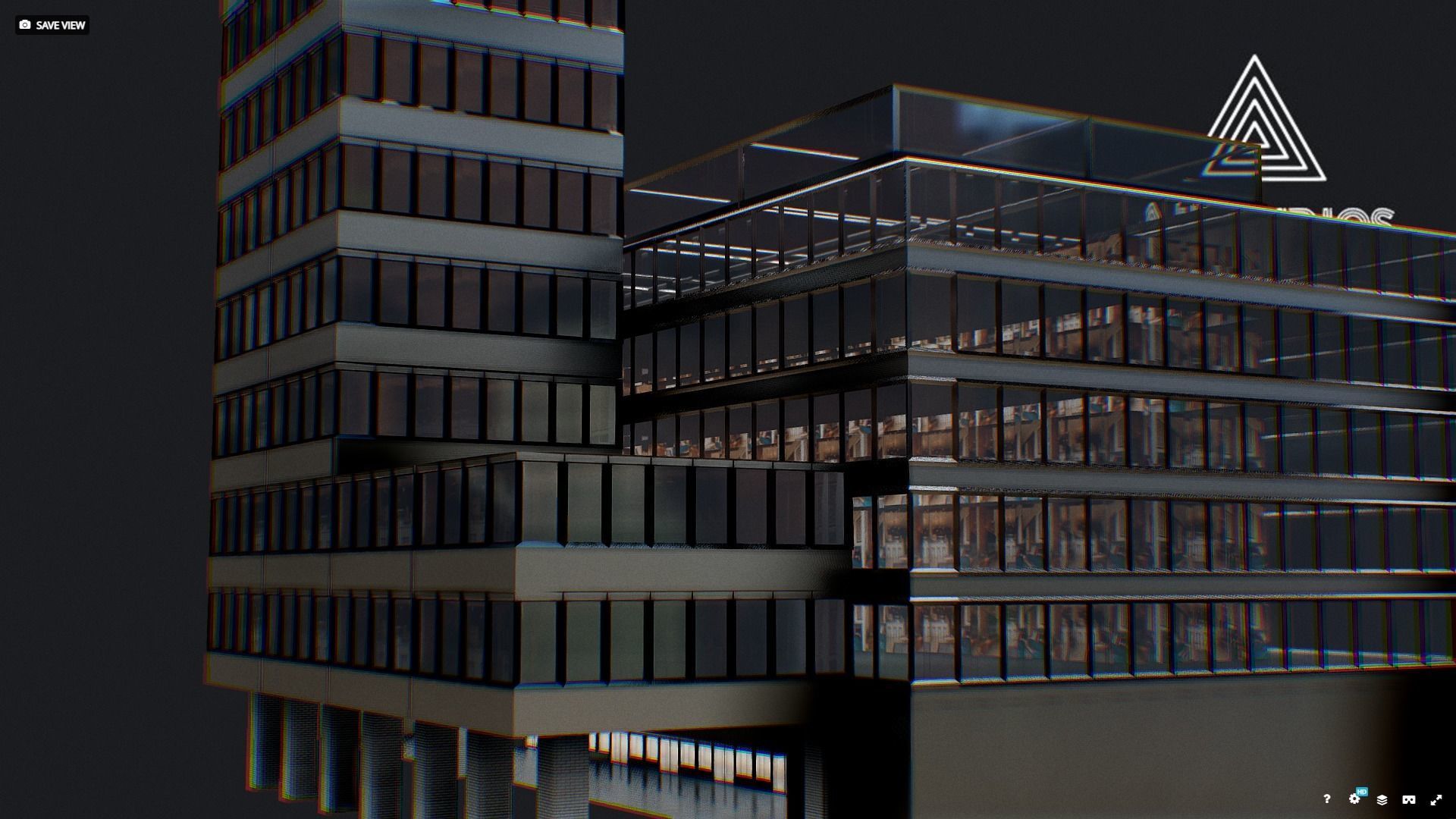 Low Poly - New York Building Skyscraper Low-poly 3D model_3