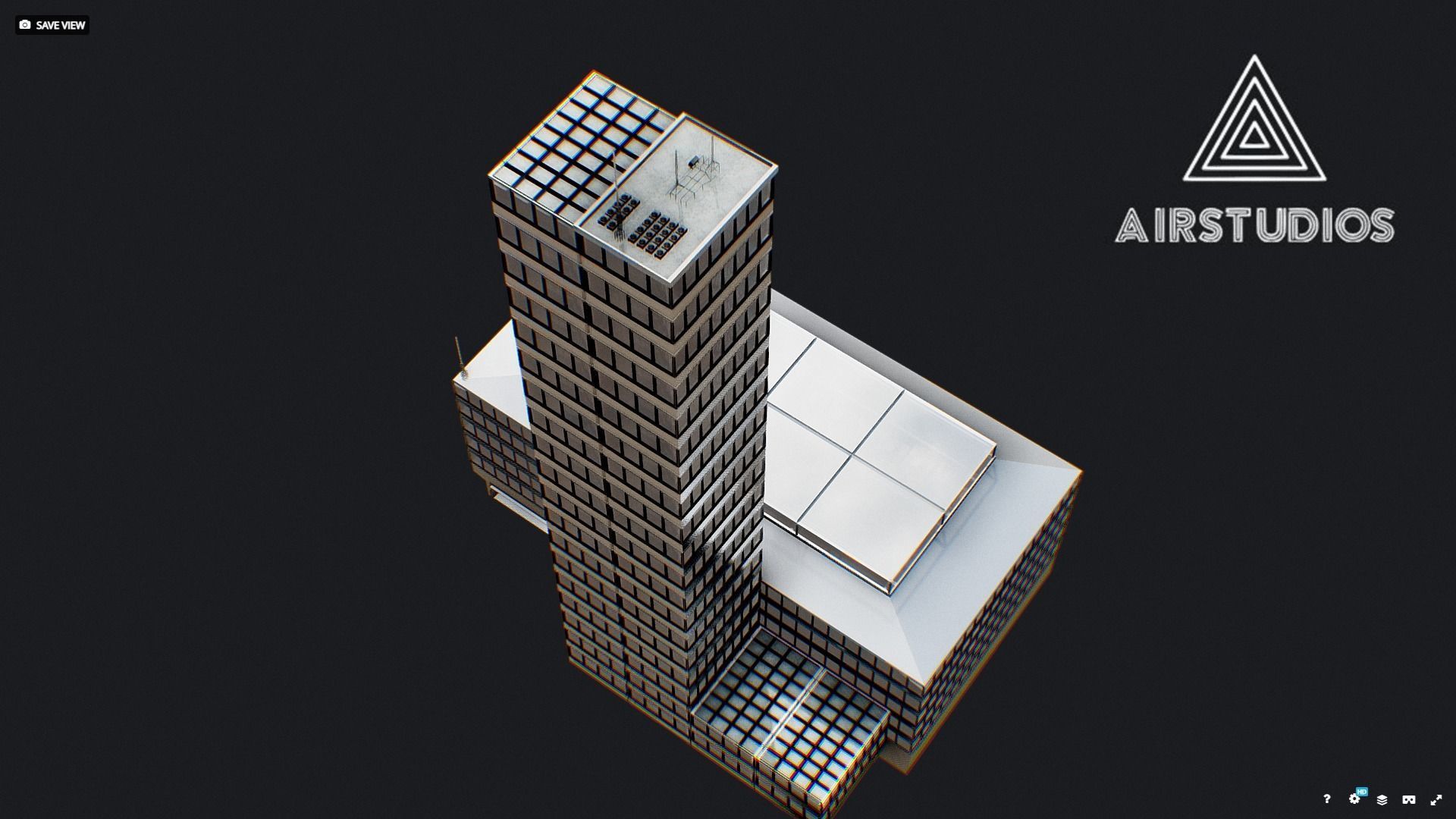 Low Poly - New York Building Skyscraper Low-poly 3D model_2