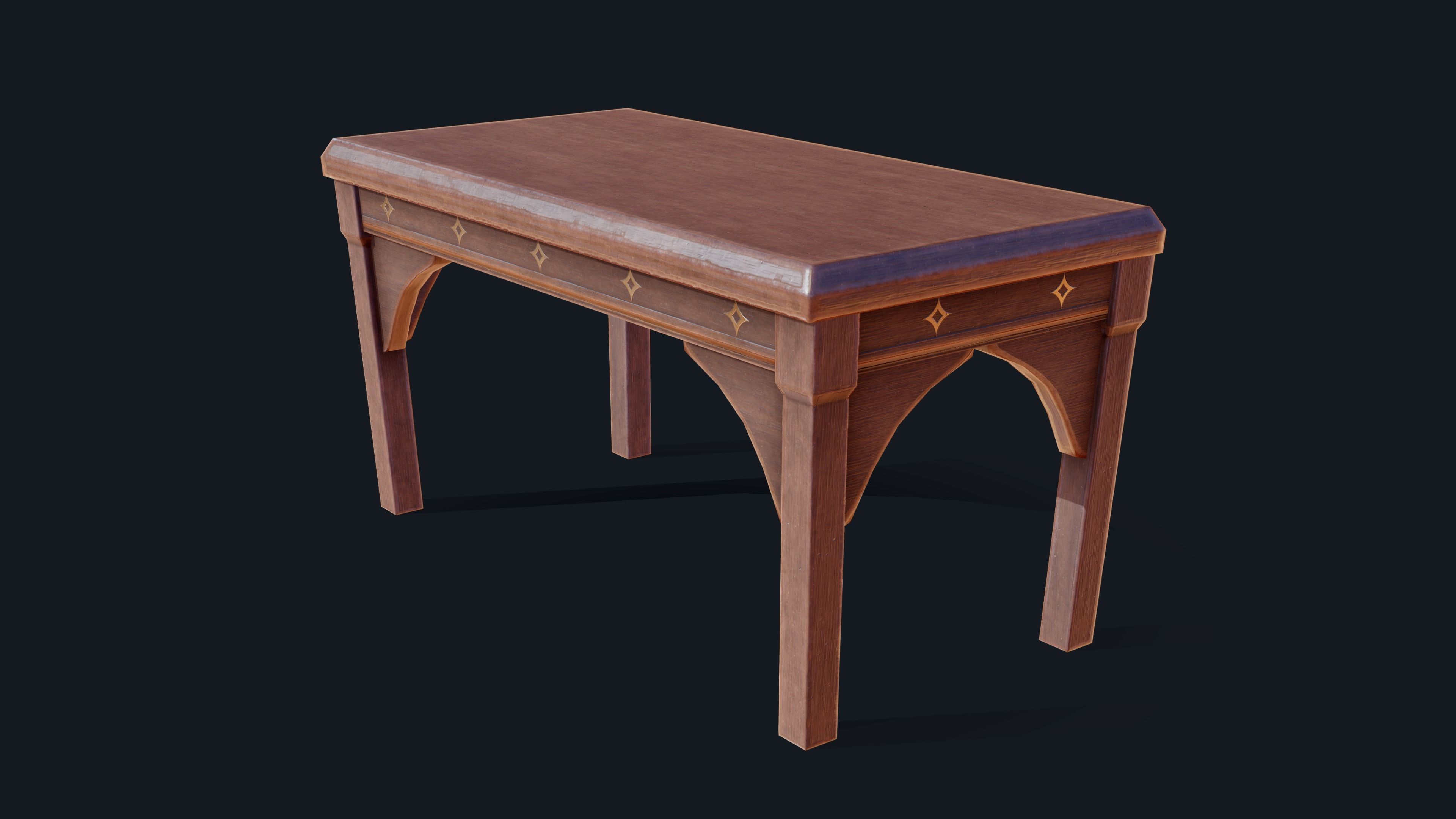 Astro Magic Table Low-poly 3D model_1