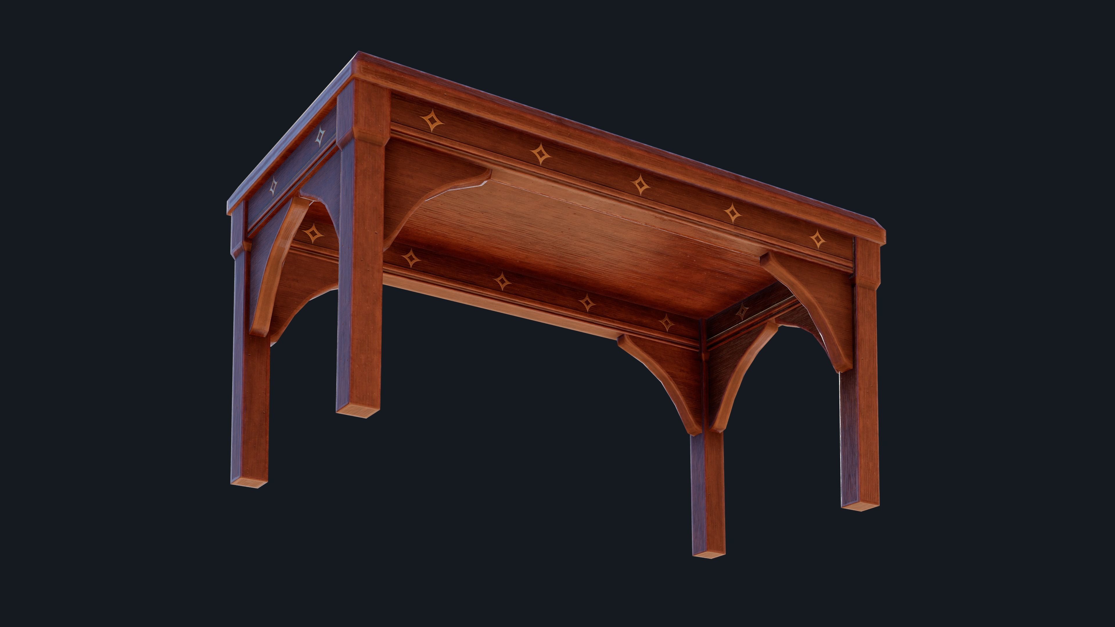 Astro Magic Table Low-poly 3D model_3