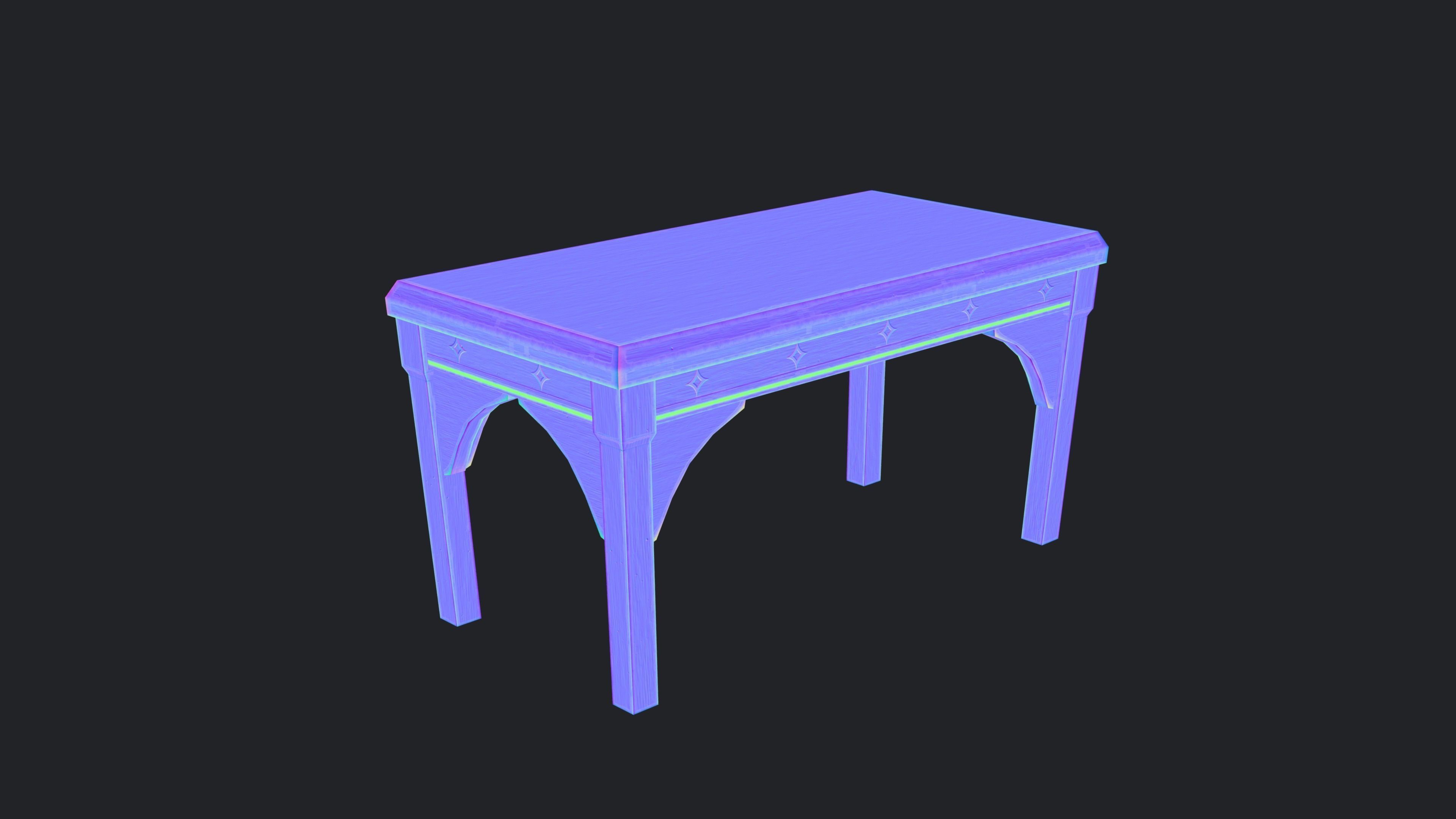 Astro Magic Table Low-poly 3D model_9