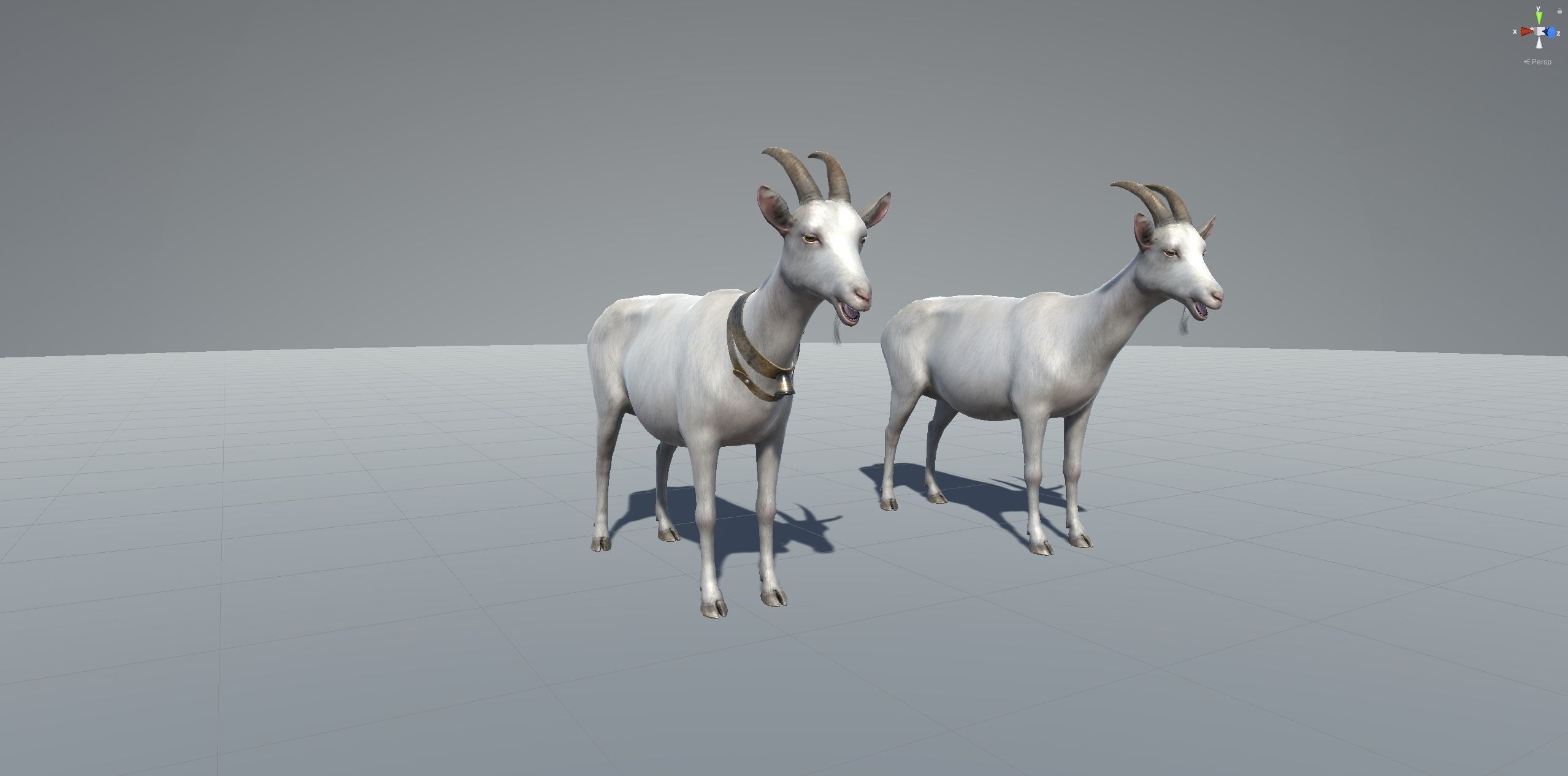 Classic Goat Low-poly 3D model_18