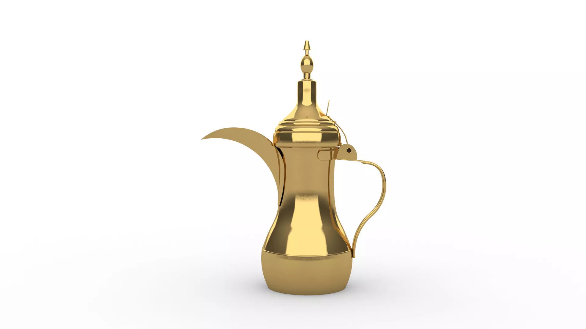 Arabirc Coffee Pot - Dallah 3D model_0