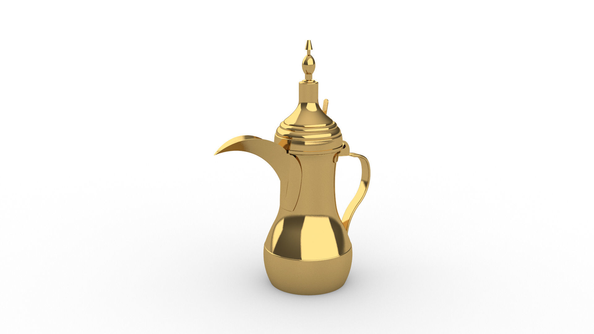 Arabirc Coffee Pot - Dallah 3D model_6